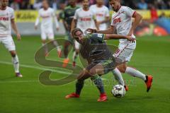 2. BL - Saison 2018/2019 - 1. FC Köln - FC Ingolstadt 04 - Benedikt Gimber (#5 FCI) - Simon Terodde (#9 Köln) - Foto: Meyer Jürgen