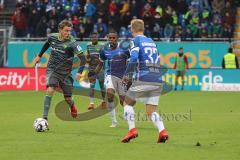 2. Bundesliga - SV Darmstadt 98 - FC Ingolstadt 04 - Konstantin Kerschbaumer (7, FCI) Jones, Joevin (Darmstadt 3) Holland, Fabian (Darmstadt 32)