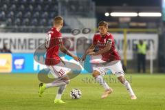 2. Bundesliga - SV Sandhausen - FC Ingolstadt 04 - Sonny Kittel (10, FCI) Konstantin Kerschbaumer (7, FCI) als Kapitän