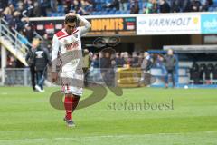 2. Bundesliga - SC Paderborn - FC Ingolstadt 04 - 3:1 Niederlage für Ingolstadt, enttäuscht hängende Köpfe, Darío Lezcano (11, FCI)