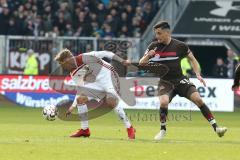 2. Bundesliga - FC St. Pauli - FC Ingolstadt 04 - Konstantin Kerschbaumer (7, FCI) Ersin Zehir (31 Pauli)