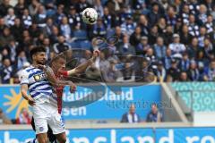 2. Bundesliga - MSV Duisburg - FC Ingolstadt 04 - Enis Hajri (3 Duisburg) Stefan Kutschke (20, FCI)