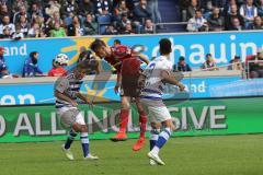 2. Bundesliga - MSV Duisburg - FC Ingolstadt 04 - Stefan Kutschke (20, FCI) Enis Hajri (3 Duisburg)