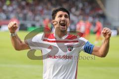 2. Bundesliga - Fußball - SV Wehen Wiesbaden - FC Ingolstadt 04 - Darío Lezcano (11, FCI), Elfmeter, Tor 0:2, Jubel mit Almog Cohen (8, FCI)