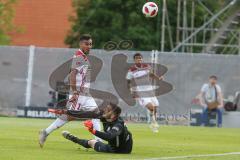 2. Bundesliga - Fußball - Darío Lezcano (11, FCI)  - Torwart Markus Kolke (1 SVW)  - SV Wehen Wiesbaden - FC Ingolstadt 04 -