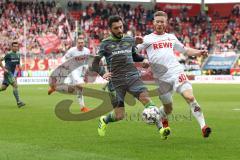 2. Bundesliga - FC Ingolstadt 04 - 1. FC Köln - Cenk Sahin (17, FCI) Florian Kainz (30 Köln)