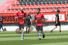 2. Bundesliga - Fußball - FC Ingolstadt 04 - Saisoneröffnung - Warm up Joey Breitfeld (39 FCI) Paulo Otavio (4, FCI)