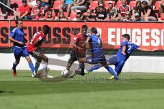 2. Bundesliga - Fußball - FC Ingolstadt 04 - Saisoneröffnung - Testspiel gegen Bayerische Regionalauswahl BFV, Zweikampf Agyemang Diawusie (27, FCI) Paulo Otavio (6, FCI)