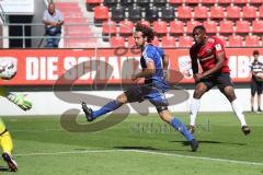 2. Bundesliga - Fußball - FC Ingolstadt 04 - Saisoneröffnung - Testspiel gegen Bayerische Regionalauswahl BFV, Tor Schuß rechts Osayamen Osawe (14, FCI)