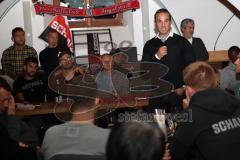 2. Bundesliga - Fußball - FC Ingolstadt 04 - Fantreffen - Cheftrainer Alexander Nouri (FCI) redet zu den Fans, beantwortet Fragen