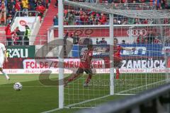 2. BL - Saison 2018/2019 - FC Ingolstadt 04 - Holstein Kiel - Der 1:0 Treffer durch Dario Lezcano (#11 FCI) - jubel - Dominik Reimann Torwart (#35 Kiel) - Foto: Meyer Jürgen