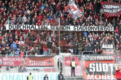 2. BL - Saison 2018/2019 - FC Ingolstadt 04 - Darmstadt 98 - Fans - Choreo - Banner - Foto: Meyer Jürgen