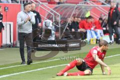 2. BL - Saison 2018/2019 - FC Ingolstadt 04 - Holstein Kiel - Tomas Oral (Cheftrainer FCI) klatscht - feuert an - Foto: Meyer Jürgen