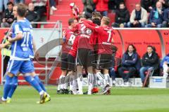 2. BL - Saison 2018/2019 - FC Ingolstadt 04 - Darmstadt 98 - Jubel nach dem 1:0 Führungstreffer durch Sonny Kittel (#10 FCI) - Foto: Meyer Jürgen