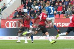 2. Bundesliga - FC Ingolstadt 04 - Hamburger SV - Osayamen Osawe (14, FCI) Sonny Kittel (10, FCI) Bates, David (5 HSV)