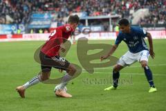 2. Bundesliga - FC Ingolstadt 04 - Hamburger SV - Thorsten Röcher (29 FCI) Douglas Santos (6 HSV)