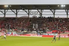 2. Bundesliga - Fußball - FC Ingolstadt 04 - FC St. Pauli - Trauer Fans Fahnen MOFO Kurve