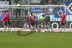 Regionalliga Bayern - Saison 2018/2019 - FC Ingolstadt 04 II - Hamburger SV - Der 0:2 Führungstreffer durch Hwang Hee Chan (#20 Hamburg) - Fabijan Buntic (#24 FCI) - Foto: Meyer Jürgen