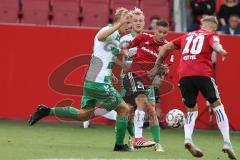 2. BL - Saison 2018/2019 - FC Ingolstadt 04 - Thorsten Röcher (#29 FCI) setzt sich durch - Sonny Kittel (#10 FCI) - Foto: Meyer Jürgen