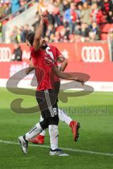 2. Bundesliga - FC Ingolstadt 04 - DSC Arminia Bielefeld - Tor Jubel 1:0 für FCI durch Almog Cohen (8, FCI) mit Benedikt Gimber (5, FCI)