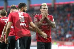 2. Bundesliga - Fußball - FC Ingolstadt 04 - FC Erzgebirge Aue - Tor 2:1 Jubel Darío Lezcano (11, FCI) Benedikt Gimber (5, FCI) Lucas Galvao (3 FCI)