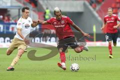 2. Bundesliga - Fußball - FC Ingolstadt 04 - FC Erzgebirge Aue - Clemens Fandrich (Aue 5) Darío Lezcano (11, FCI)