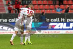 2. Bundesliga - FC Ingolstadt 04 - MSV Duisburg - Tor Jubel Thorsten Röcher (29 FCI) Sonny Kittel (10, FCI) Ausgleich