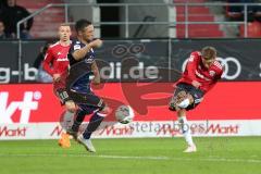 2. Bundesliga - FC Ingolstadt 04 - 1. FC Union Berlin - rechts Schuß Flanke Konstantin Kerschbaumer (7, FCI)
