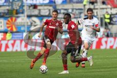 2. Bundesliga - FC Ingolstadt 04 - SC Paderborn 07 - Osayamen Osawe (14, FCI) Stefan Kutschke (20, FCI) Strohdiek, Christian (Paderborn 5)