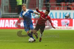 2. Bundesliga - Fußball - FC Ingolstadt 04 - 1. FC Magdeburg - Felix Lohkemper (7 Magdeburg) Paulo Otavio (6, FCI)