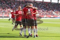 2. Bundesliga - Fußball - FC Ingolstadt 04 - SV Sandhausen - Tor Jubel Björn Paulsen (4, FCI) Sonny Kittel (10, FCI) Darío Lezcano (11, FCI) Jonatan Kotzke (25 FCI)