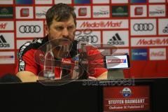 2. Bundesliga - FC Ingolstadt 04 - SC Paderborn 07 - Pressekonferenz nach dem Spiel, Cheftrainer Steffen Baumgart (Paderborn)