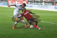 2. BL - Saison 2018/2019 - FC Ingolstadt 04 - SC Paderborn 07 - Osayamen Osawe (#14 FCI) - Oliver Schindler (#24 Paderborn) - Foto: Meyer Jürgen