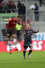 2. Bundesliga - FC Ingolstadt 04 - 1. FC Union Berlin - Kopfbalduell Stefan Kutschke (20, FCI) und Simon Hedlund (Union 17)