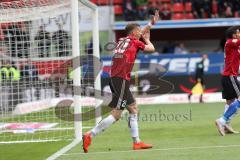 2. Bundesliga - FC Ingolstadt 04 - SV Darmstadt 98 - Stefan Kutschke (20, FCI) hat Hand gesehen reklamiert