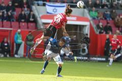 Regionalliga Bayern - Saison 2018/2019 - FC Ingolstadt 04 II - Hamburger SV - Kotzke Jonathan (#25 FCI) - Hwang Hee Chan (#20 Hamburg) - Foto: Meyer Jürgen