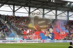 2. Bundesliga - FC Ingolstadt 04 - 1. FC Köln - Fan Choreographie Köln Karneval Fasching Luftballons