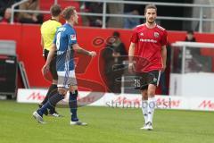 Regionalliga Bayern - Saison 2018/2019 - FC Ingolstadt 04 II - Hamburger SV - Kotzke Jonathan (#25 FCI) - Holtby Lewis (#8 Hamburg) - Foto: Meyer Jürgen