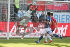 Regionalliga Bayern - Saison 2018/2019 - FC Ingolstadt 04 II - Hamburger SV - Fabijan Buntic (#24 FCI) fängt den Ball - Foto: Meyer Jürgen