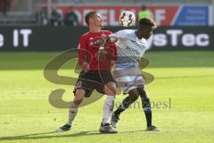 2. BL - Saison 2018/2019 - FC Ingolstadt 04 - DSC Arminia Bielefeld - Stefan Kutschke (#20 FCI) - Anderson Lucoqui (#4 Bielefeld) - Foto: Meyer Jürgen