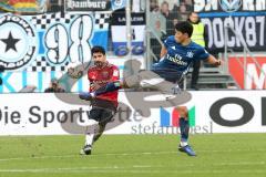 2. Bundesliga - FC Ingolstadt 04 - Hamburger SV - Almog Cohen (8, FCI) als Kapitän, Hwang, Hee-Chan (20 HSV)