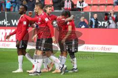 2. Bundesliga - FC Ingolstadt 04 - DSC Arminia Bielefeld - Tor Jubel 1:0 für FCI durch Almog Cohen (8, FCI) mit Stefan Kutschke (20, FCI), Phil Neumann (26, FCI) Konstantin Kerschbaumer (7, FCI) Paulo Otavio (6, FCI) Frederic Ananou (2, FCI) Robin Krauße 