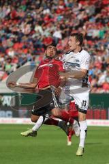 2. Bundesliga - FC Ingolstadt 04 - SC Paderborn 07 - Darío Lezcano (11, FCI) Schonlau, Sebastian (Paderborn 13) Kopfballduell