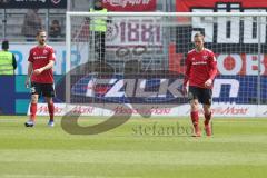 2. BL - Saison 2018/2019 - FC Ingolstadt 04 - Holstein Kiel - Enttäuschte Gesichter nach dem Spiel - Marcel Gaus (#19 FCI) - Kotzke Jonathan (#25 FCI) - Foto: Meyer Jürgen