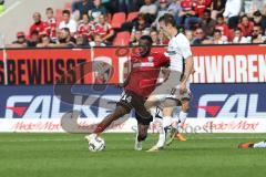 2. Bundesliga - FC Ingolstadt 04 - SC Paderborn 07 - Osayamen Osawe (14, FCI) Schonlau, Sebastian (Paderborn 13)