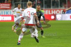 2. Bundesliga - FC Ingolstadt 04 - SSV Jahn Regensburg - mitte Sonny Kittel (10, FCI) Alexander Nandzik (3 Jahn)