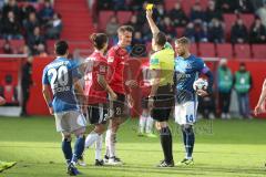 Regionalliga Bayern - Saison 2018/2019 - FC Ingolstadt 04 II - Hamburger SV - Stefan Kutschke (#20 FCI) bekommt die gelbe Karte - Foto: Meyer Jürgen