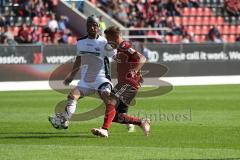 2. Bundesliga - FC Ingolstadt 04 - SC Paderborn 07 - Klaus Gjasuila (Paderborn 8) Konstantin Kerschbaumer (7, FCI)