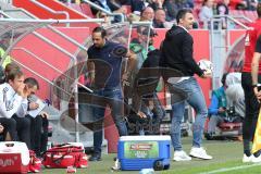 2. Bundesliga - FC Ingolstadt 04 - SC Paderborn 07 - Cheftrainer Alexander Nouri (FCI) und Sportdirektor Angelo Vier (FCI)