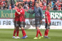 2. BL - Saison 2018/2019 - FC Ingolstadt 04 - Holstein Kiel - Sonny Kittel (#10 FCI) nach dem spiel - Enttäuschte Gesichter - Thorsten Röcher (#29 FCI) - Foto: Meyer Jürgen